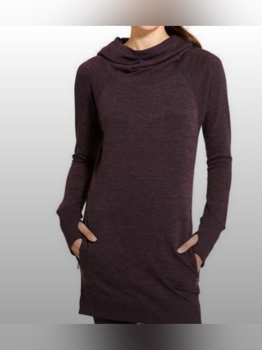Athleta blissful Womens hoodie dress Sz XS extra small
